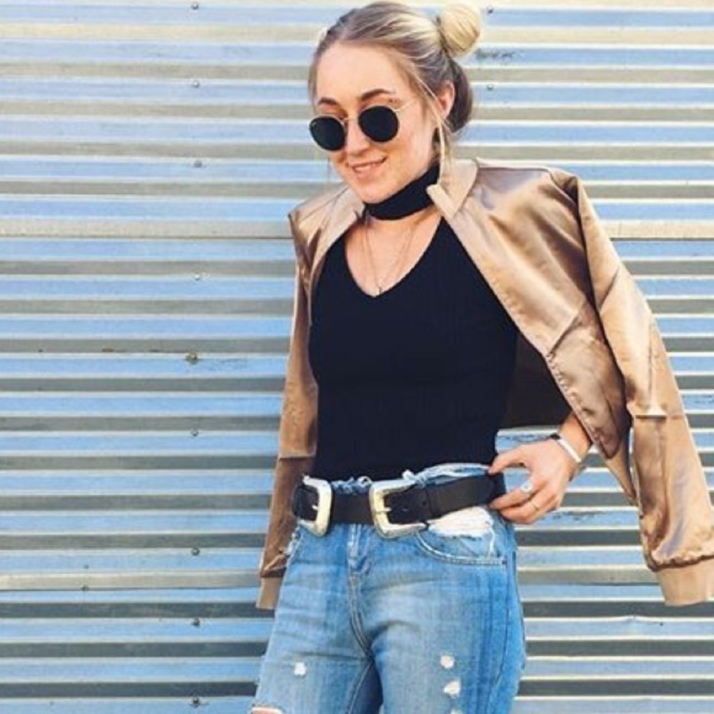 LF Ribbed Choker Tank Top